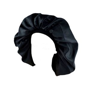 BLACKITY-BLACK Satin Bonnet